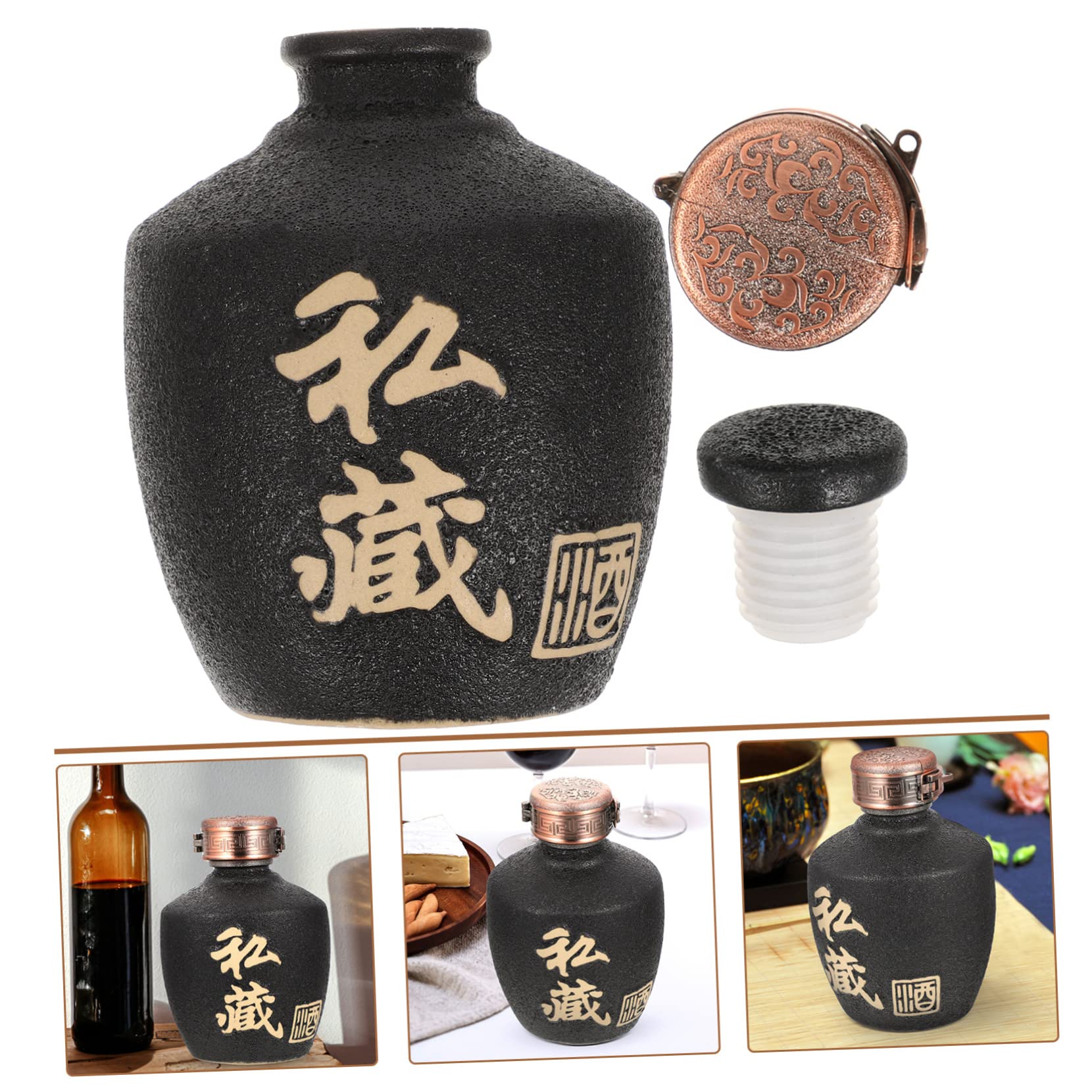 最終処分セール　龍のお酒の容器　陶器　空き瓶 SAKE GLASS 水龍火龍セット(有田焼 深海三龍堂) | 佐賀県有田町
